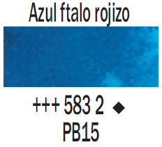 Venta pintura online: Acuarela Azul Ftalo Roj. nº583 Serie 2